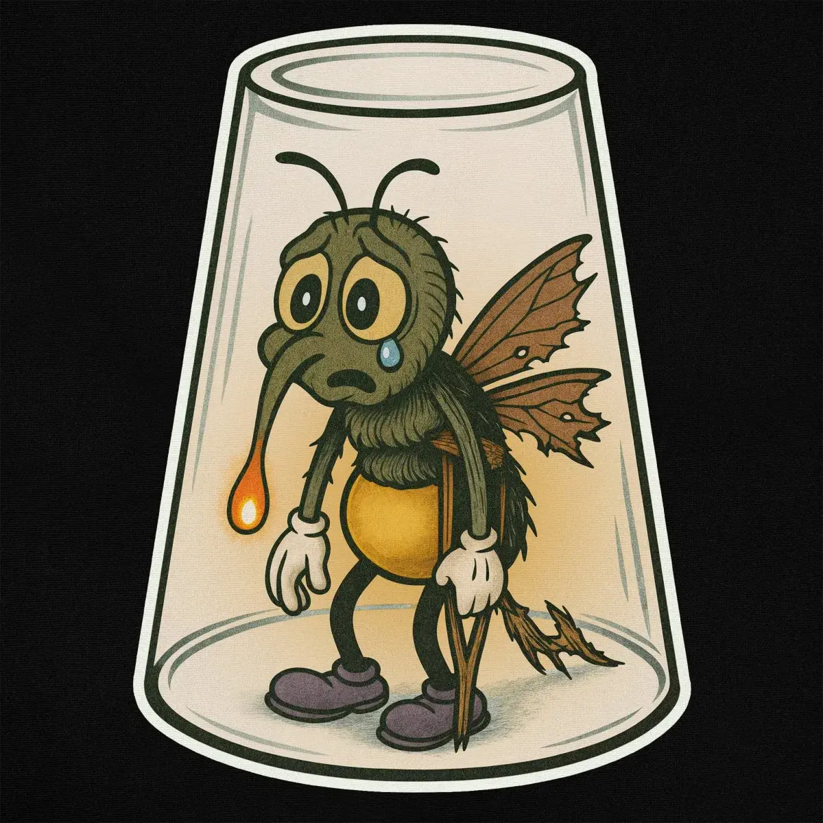 Feelin Trapped artwork up close.