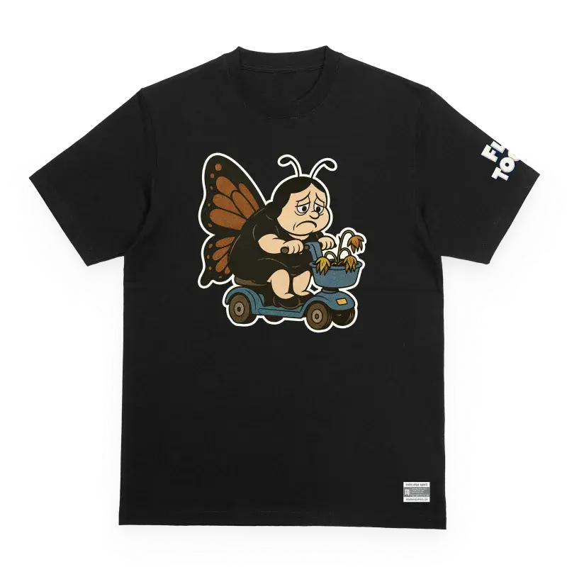 Limited Mobility — Fly Toons tee.