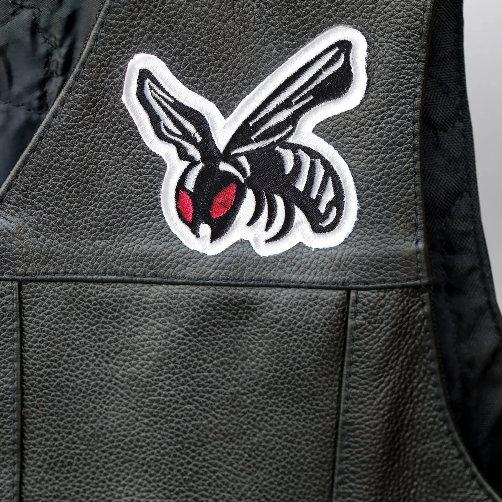 1st Edition Patch 'Classic Side Lace' Leather Vest, product shot 6
