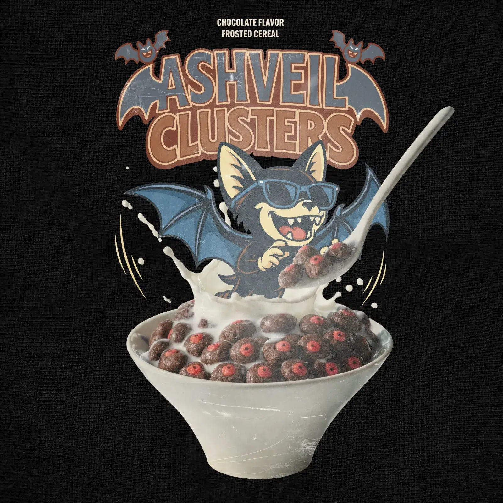 Ashveil Clusters Cereal Box Tee (Limited Edition), detail