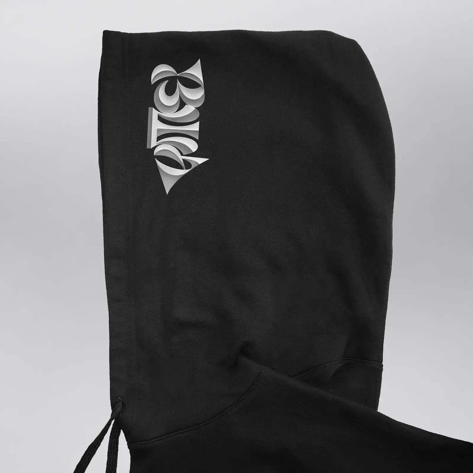 Biomorphic Chrome Hoodie, product shot 5
