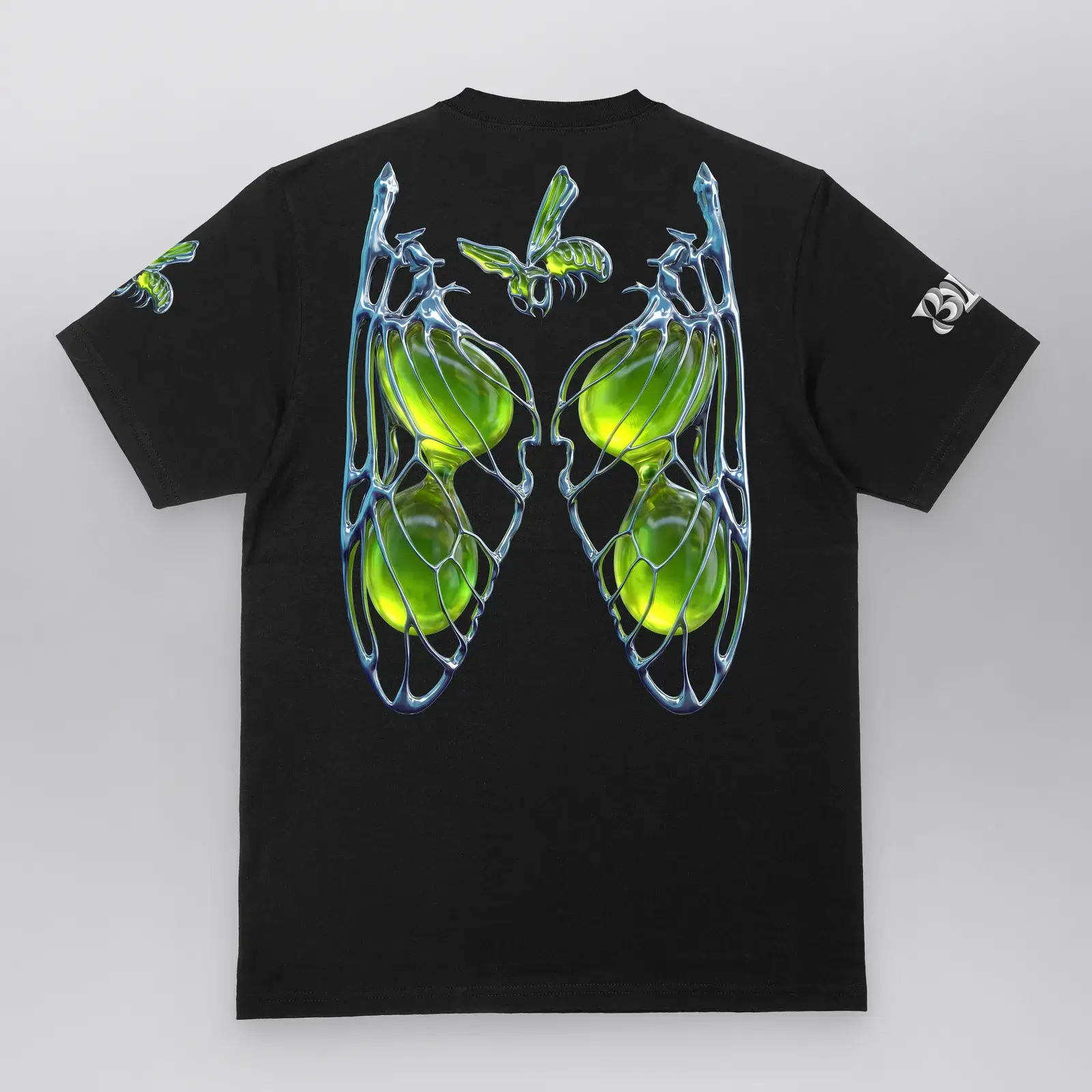 Biomorphic Chrome Tee, back