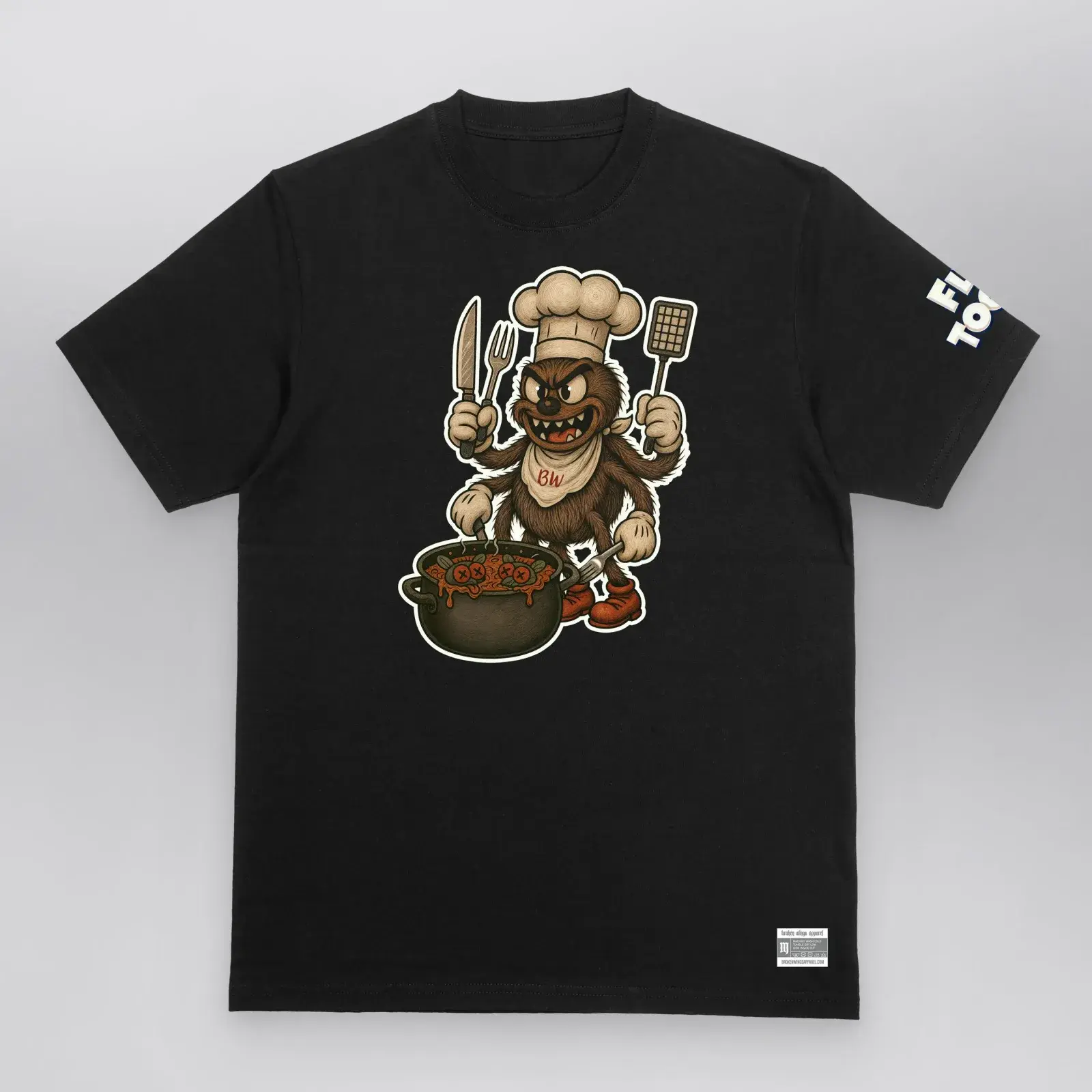 Bot Fly Soup  - Fly Toons Tee, front