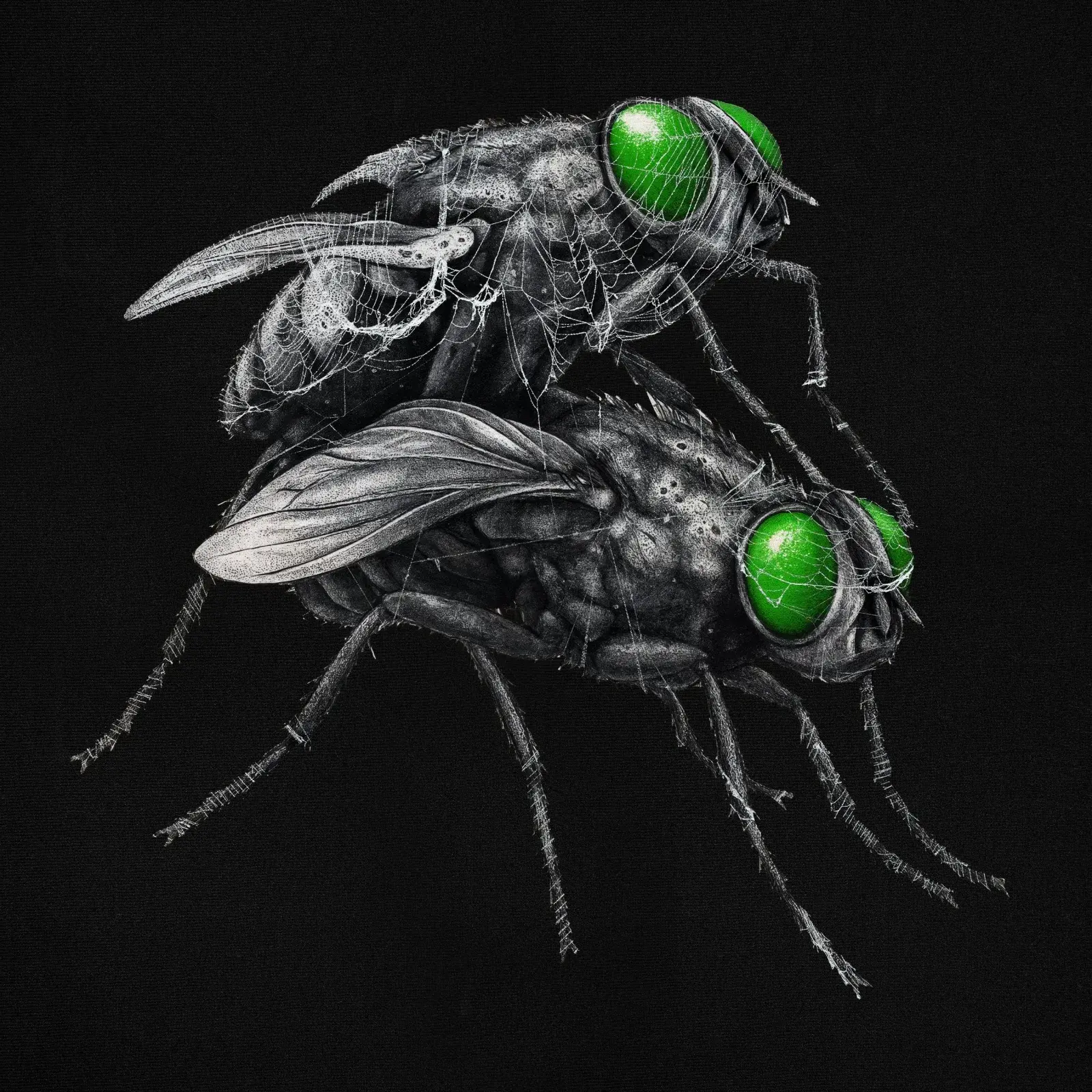 Coitus Flies Hoodie, detail