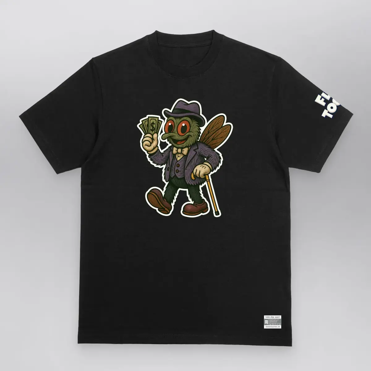 Fly Paper - Fly Toons Tee, front