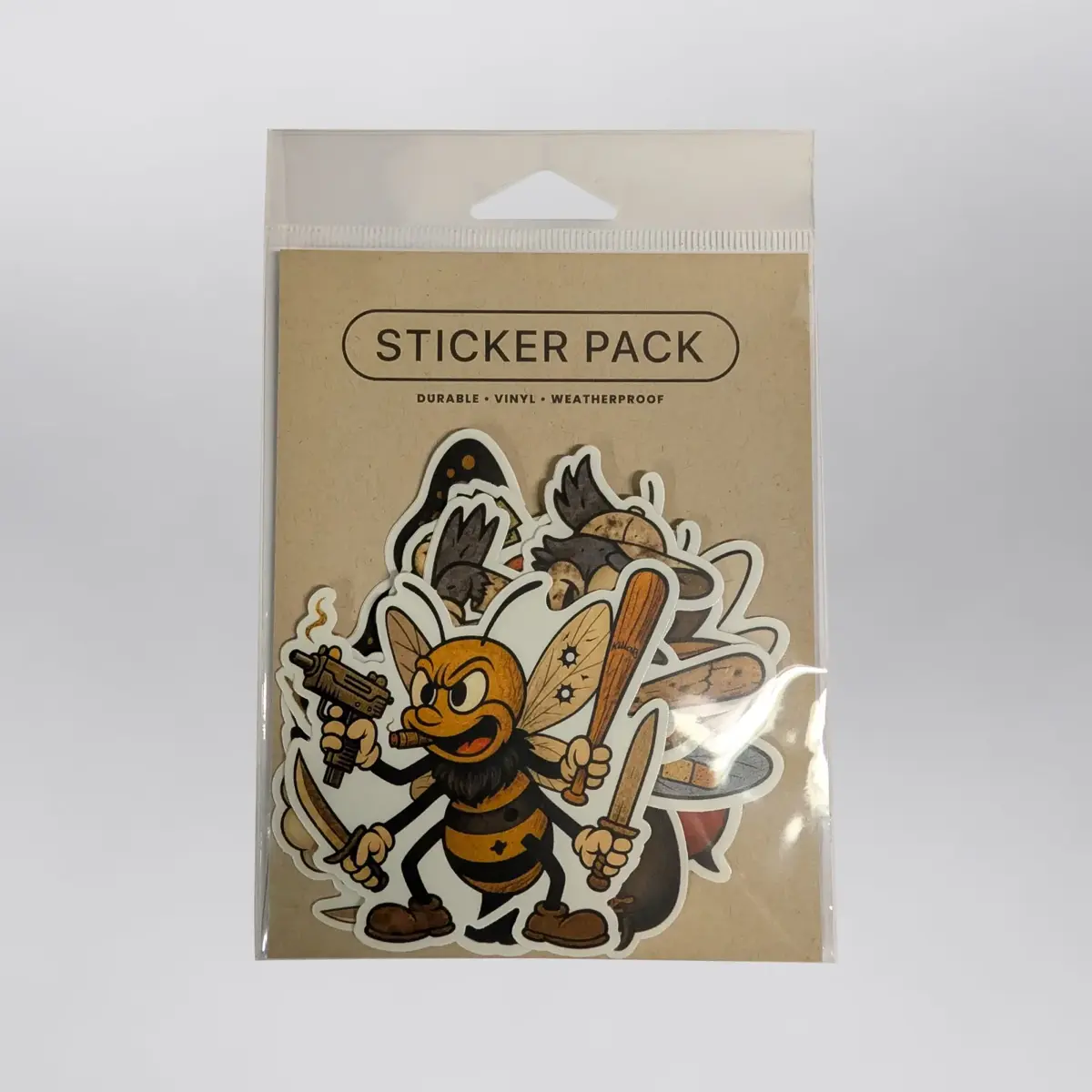 Fly Toons Sticker Pack (x8), product shot 1