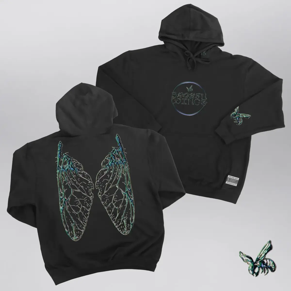 Galaxy Gloss Hoodie, product shot 1