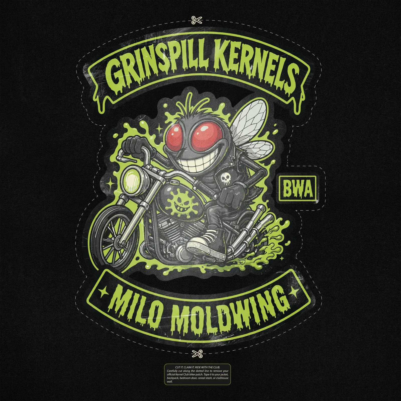 Grinspill Kernels Cereal Box Tee (Limited Edition), detail