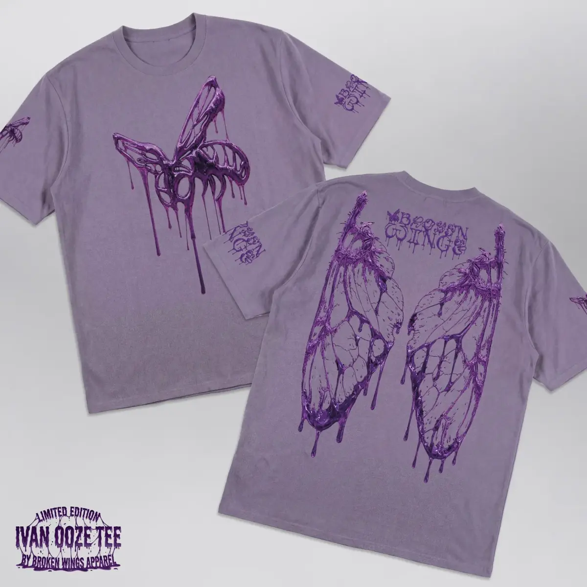Ivan Ooze Lavender Tee (Limited Edition), front and back