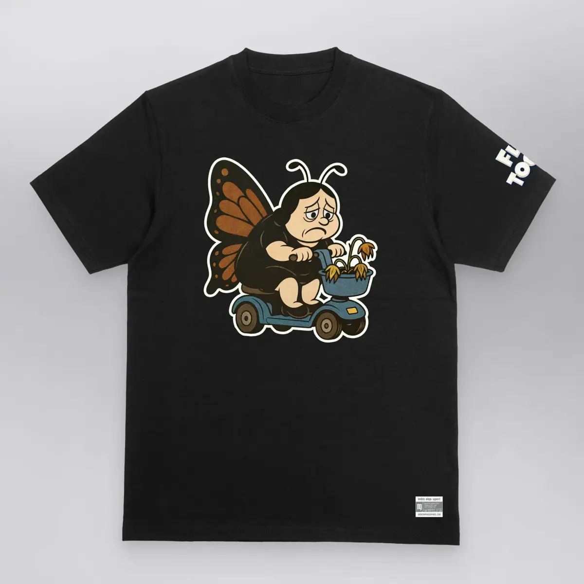 Limited Mobility - Fly Toons Tee, front