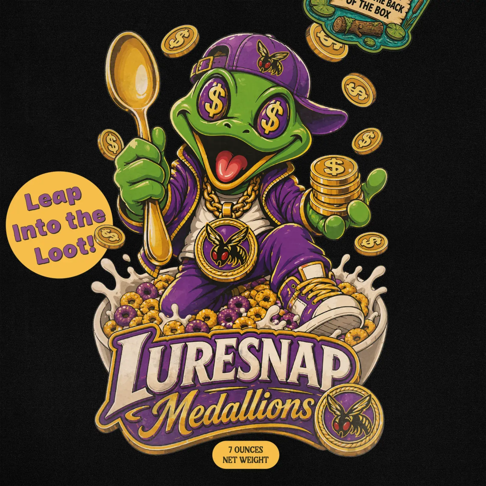 Luresnap Medallions Cereal Box Tee (Limited Edition), detail