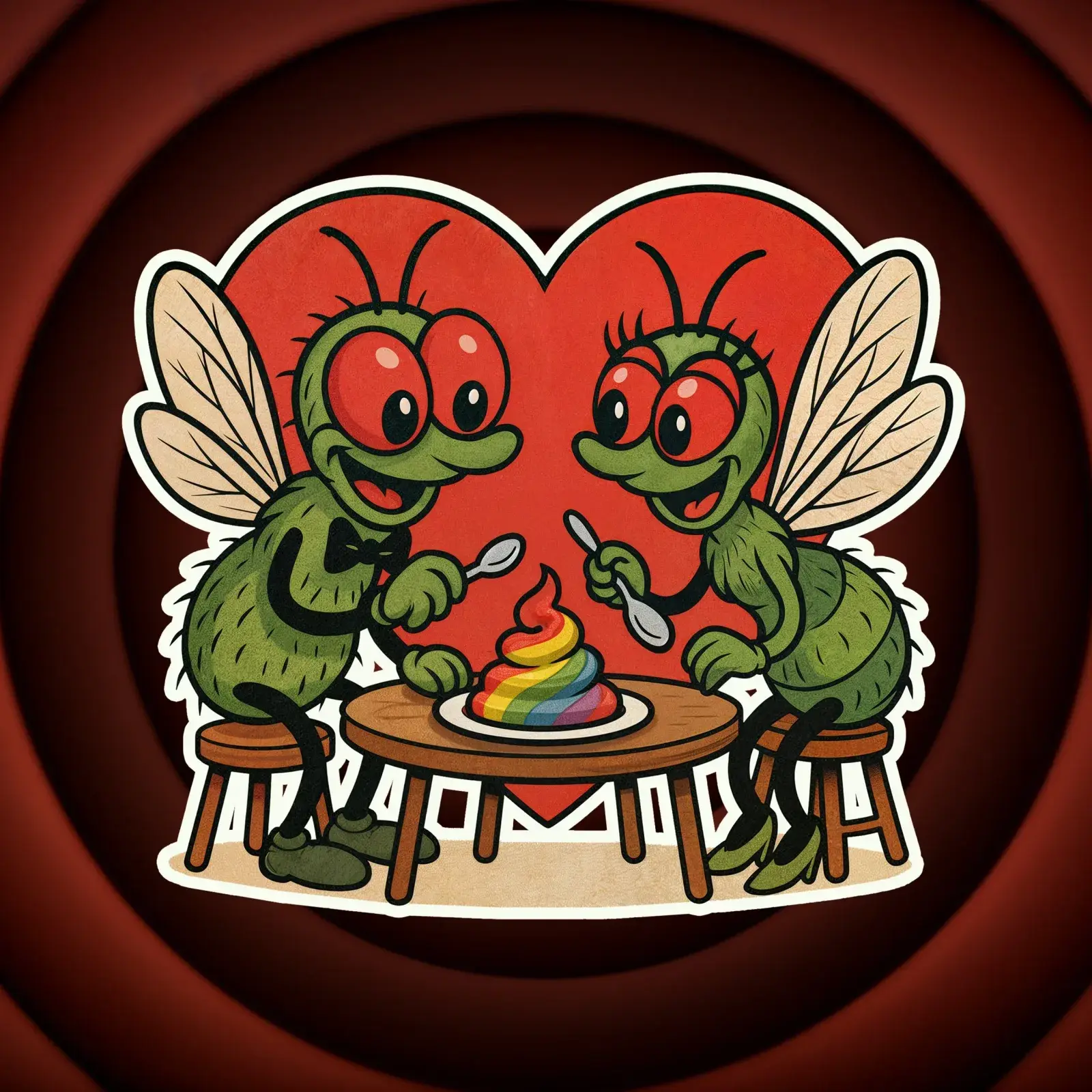 Luv Bugs - Fly Toons Tee, product shot 5