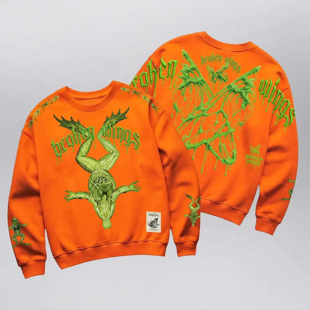 Open Fly Eater Orange Crewneck (Exclusive 1 of 1), product shot 1