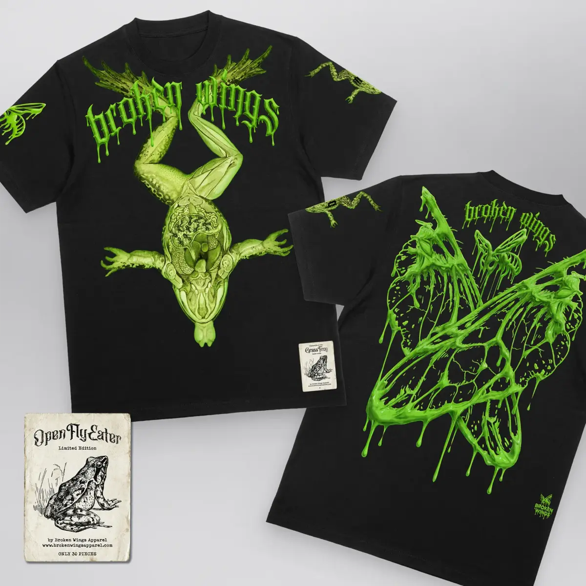 Open Fly Eater Tee (Limited Edition), front and back