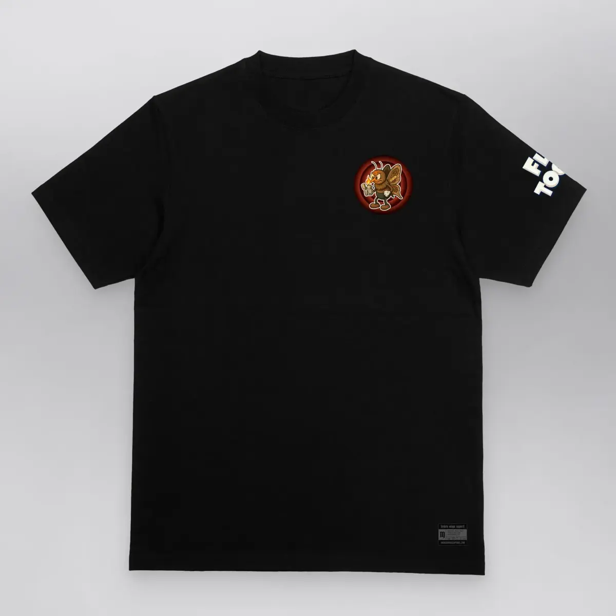 Pyro Moth Bullseye - Fly Toons Tee, front