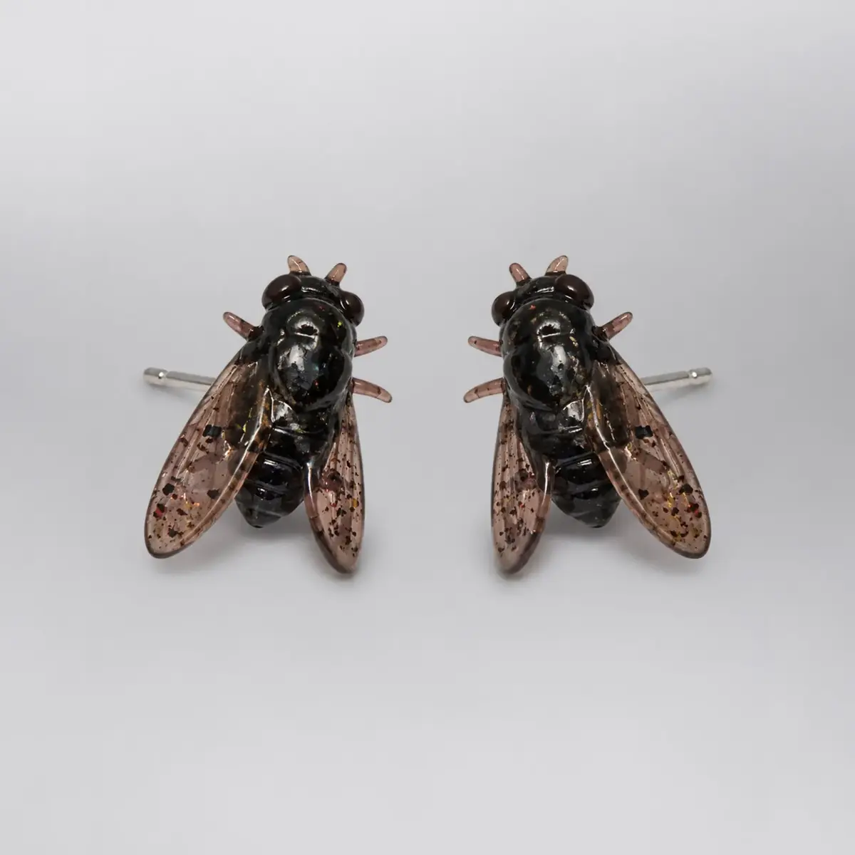 Silicone Fly Earrings That Nobody Likes or Wants, product shot 1