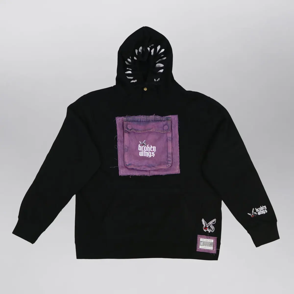 Sloppy Stitch Purple Pouch Hoodie (Exclusive 1 of 1), product shot 1
