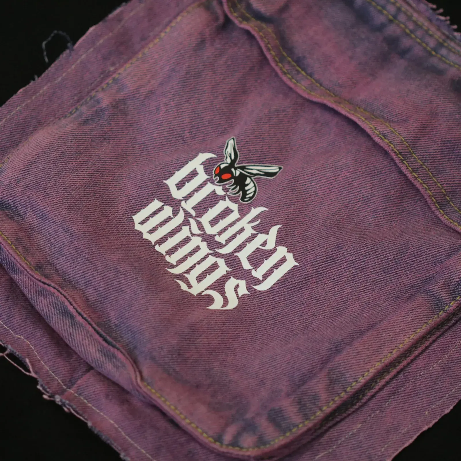 Sloppy Stitch Purple Pouch Hoodie (Exclusive 1 of 1), product shot 4
