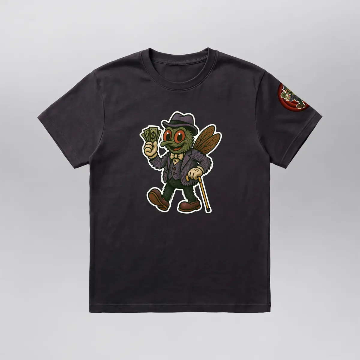 Youth's Fly Paper Tee - Fly Toons, front